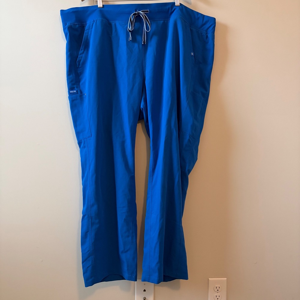 Dolan District High Waisted 6-Pocket Scrub Pant Royal Blue 4X SFI610X Plus Size